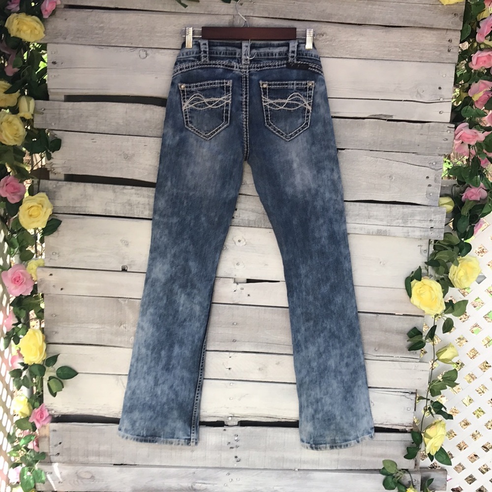 Cowgirl Tuff Co. OMG Acid Wash Bootcut Jeans - Picture 7 of 13